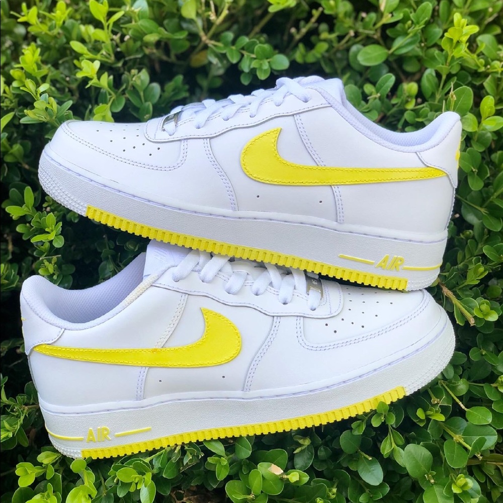 Custom Painted “YELLOW” Nike Air Force 1s